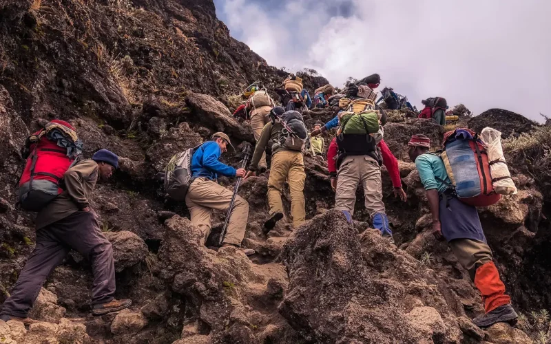 Mount meru cliimbing 4